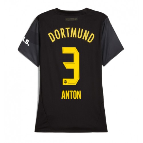 Borussia Dortmund Waldemar Anton #3 Bortatröja Dam 2024-25 Kortärmad Borussia Dortmund Waldemar Anton #3 Bortatröja Dam 2024-25 Kortärmad