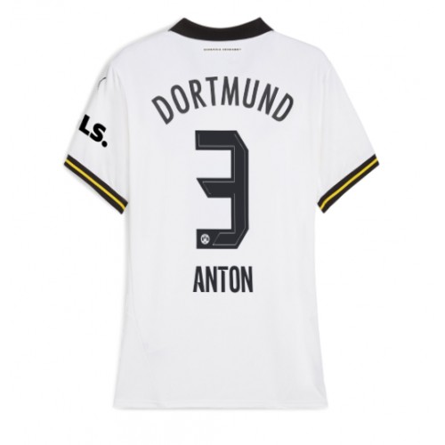 Borussia Dortmund Waldemar Anton #3 Tredje Tröja Dam 2024-25 Kortärmad Borussia Dortmund Waldemar Anton #3 Tredje Tröja Dam 2024-25 Kortärmad