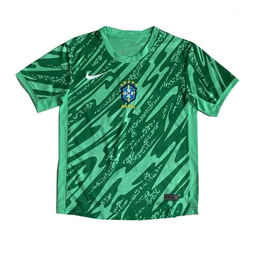 Brasilien Målvakt Hemmatröja Copa America 2024 Kortärmad Brasilien Målvakt Hemmatröja Copa America 2024 Kortärmad