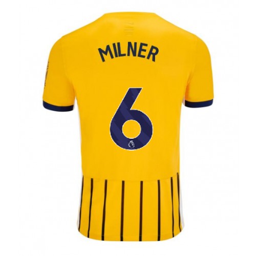 Brighton James Milner #6 Bortatröja 2024-25 Kortärmad Brighton James Milner #6 Bortatröja 2024-25 Kortärmad