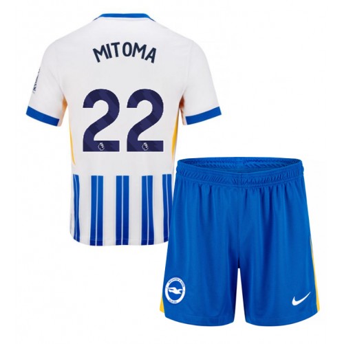 Brighton Kaoru Mitoma #22 Hemmatröja Barn 2024-25 Kortärmad (+ Korta byxor)