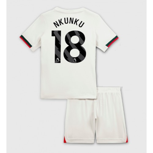 Chelsea Christopher Nkunku #18 Bortatröja Barn 2025-26 Kortärmad (+ Korta byxor) Chelsea Christopher Nkunku #18 Bortatröja Barn 2025-26 Kortärmad (+ Korta byxor)
