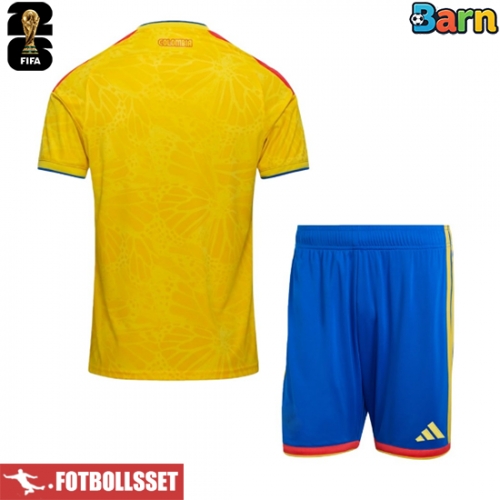 Colombia Hemmatröja Barn VM 2026 Kortärmad (+ Korta byxor)