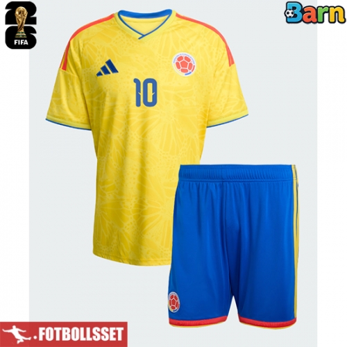 Colombia James Rodriguez #10 Hemmatröja Barn VM 2026 Kortärmad (+ Korta byxor)