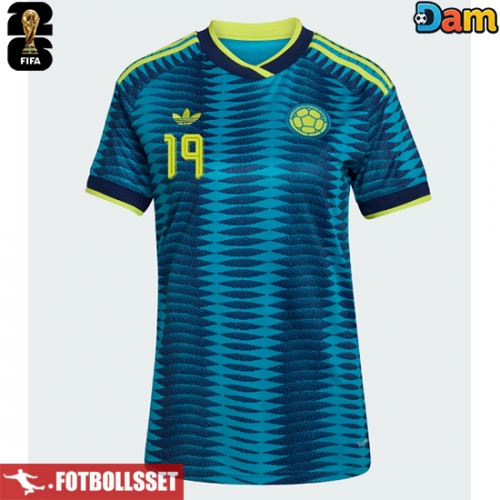 Colombia Rafael Santos Borre #19 Bortatröja Dam VM 2026 Kortärmad