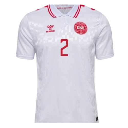 Danmark Joachim Andersen #2 Bortatröja EM 2024 Kortärmad Danmark Joachim Andersen #2 Bortatröja EM 2024 Kortärmad