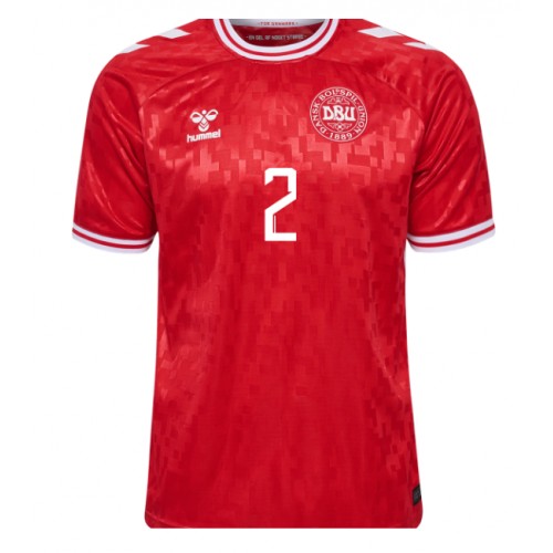 Danmark Joachim Andersen #2 Hemmatröja EM 2024 Kortärmad Danmark Joachim Andersen #2 Hemmatröja EM 2024 Kortärmad