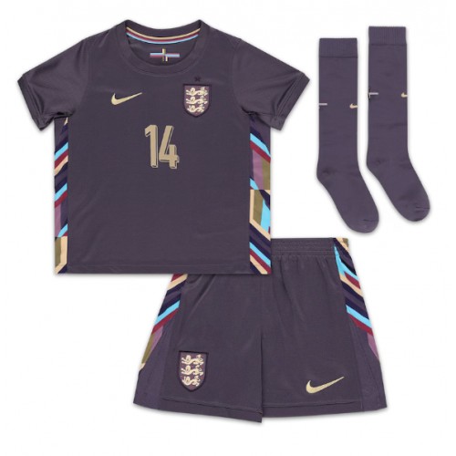 England Ezri Konsa #14 Bortatröja Barn EM 2024 Kortärmad (+ Korta byxor)