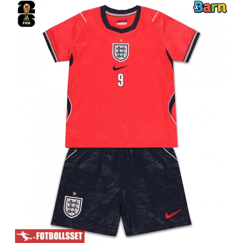 England Harry Kane #9 Bortatröja Barn VM 2026 Kortärmad (+ Korta byxor)