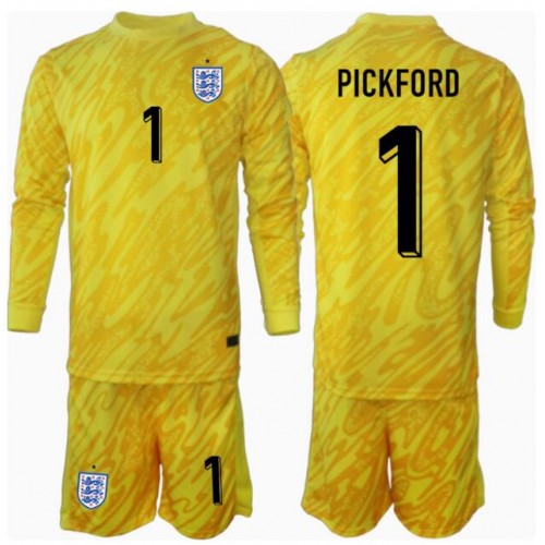 England Jordan Pickford #1 Målvakt Bortatröja Barn EM 2024 Långärmad (+ Korta byxor) England Jordan Pickford #1 Målvakt Bortatröja Barn EM 2024 Långärmad (+ Korta byxor)