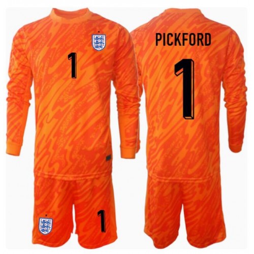 England Jordan Pickford #1 Målvakt Hemmatröja Barn EM 2024 Långärmad (+ Korta byxor) England Jordan Pickford #1 Målvakt Hemmatröja Barn EM 2024 Långärmad (+ Korta byxor)