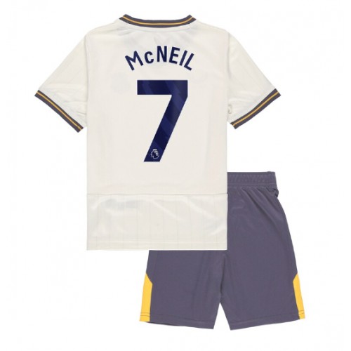 Everton Dwight McNeil #7 Tredje Tröja Barn 2024-25 Kortärmad (+ Korta byxor)