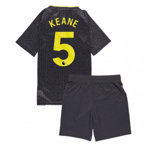 Everton Michael Keane #5 Bortatröja Barn 2024-25 Kortärmad (+ Korta byxor)