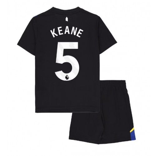 Everton Michael Keane #5 Tredje Tröja Barn 2025-26 Kortärmad (+ Korta byxor)