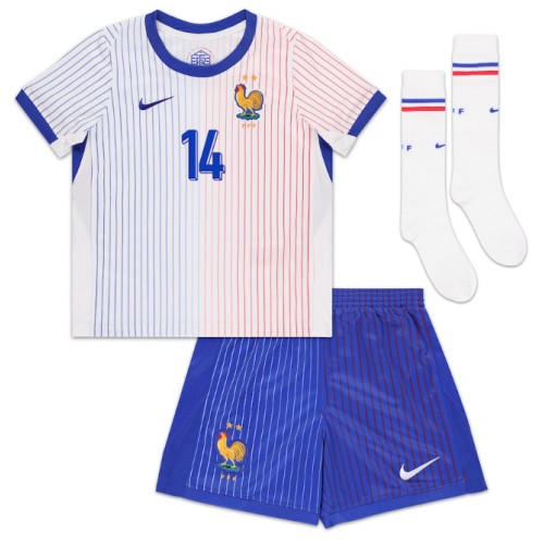 Frankrike Adrien Rabiot #14 Bortatröja Barn EM 2024 Kortärmad (+ Korta byxor)