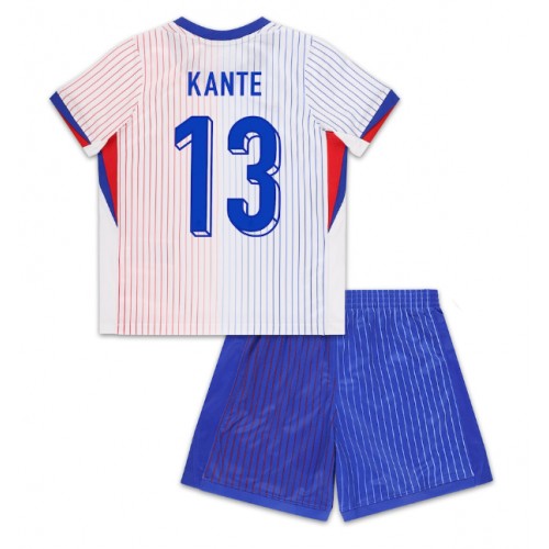 Frankrike Kante #13 Bortatröja Barn EM 2024 Kortärmad (+ Korta byxor)