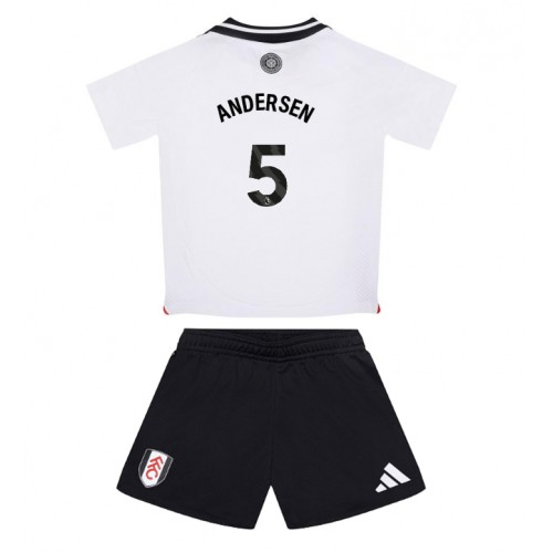 Fulham Joachim Andersen #5 Hemmatröja Barn 2024-25 Kortärmad (+ Korta byxor)
