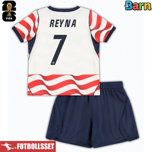 Förenta stater Giovanni Reyna #7 Hemmatröja Barn VM 2026 Kortärmad (+ Korta byxor)