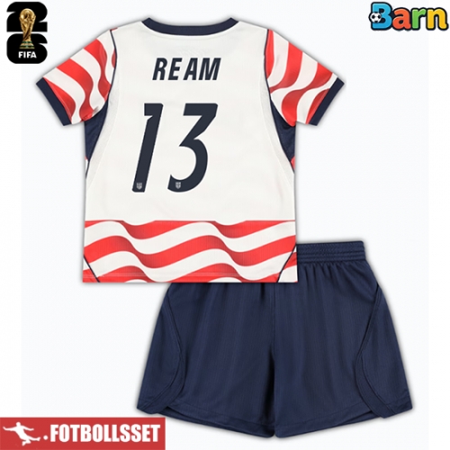 Förenta stater Tim Ream #13 Hemmatröja Barn VM 2026 Kortärmad (+ Korta byxor)