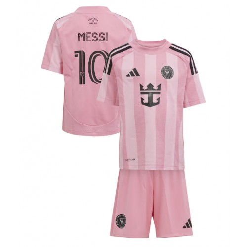 Inter Miami Lionel Messi #10 Hemmatröja Barn 2025-26 Kortärmad (+ Korta byxor)