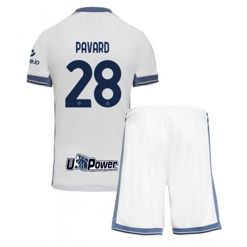 Inter Milan Benjamin Pavard #28 Bortatröja Barn 2024-25 Kortärmad (+ Korta byxor) Inter Milan Benjamin Pavard #28 Bortatröja Barn 2024-25 Kortärmad (+ Korta byxor)