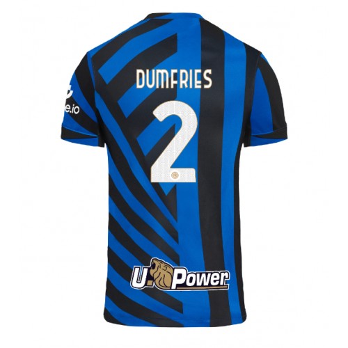 Inter Milan Denzel Dumfries #2 Hemmatröja 2024-25 Kortärmad Inter Milan Denzel Dumfries #2 Hemmatröja 2024-25 Kortärmad