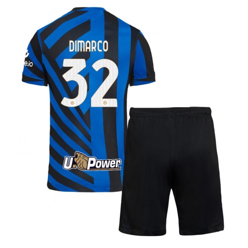 Inter Milan Federico Dimarco #32 Hemmatröja Barn 2024-25 Kortärmad (+ Korta byxor)