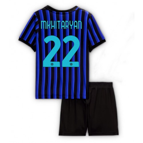 Inter Milan Henrikh Mkhitaryan #22 Hemmatröja Barn 2025-26 Kortärmad (+ Korta byxor)