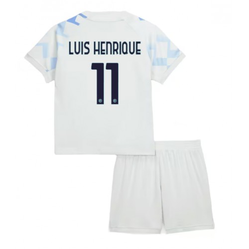 Inter Milan Luis Henrique #11 Bortatröja Barn 2025-26 Kortärmad (+ Korta byxor)