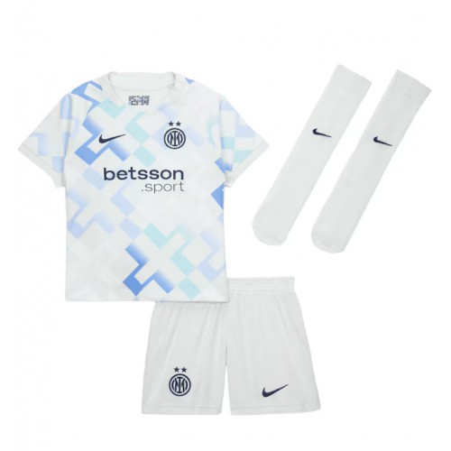 Inter Milan Piotr Zielinski #7 Bortatröja Barn 2025-26 Kortärmad (+ Korta byxor)