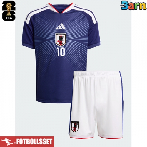 Japan Ritsu Doan #10 Hemmatröja Barn VM 2026 Kortärmad (+ Korta byxor)