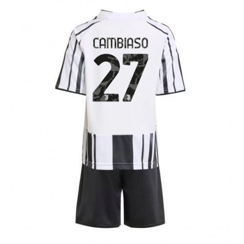 Juventus Andrea Cambiaso #27 Hemmatröja Barn 2025-26 Kortärmad (+ Korta byxor)