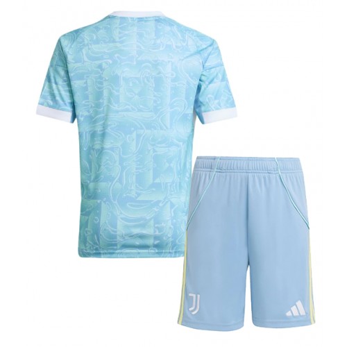 Juventus Bortatröja Barn 2025-26 Kortärmad (+ Korta byxor)