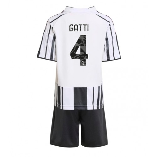 Juventus Federico Gatti #4 Hemmatröja Barn 2025-26 Kortärmad (+ Korta byxor)