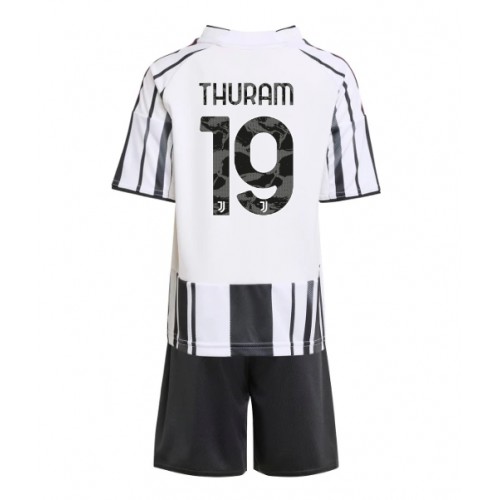Juventus Khephren Thuram #19 Hemmatröja Barn 2025-26 Kortärmad (+ Korta byxor)