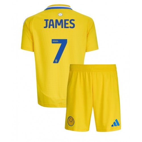 Leeds United Daniel James #7 Bortatröja Barn 2024-25 Kortärmad (+ Korta byxor) Leeds United Daniel James #7 Bortatröja Barn 2024-25 Kortärmad (+ Korta byxor)
