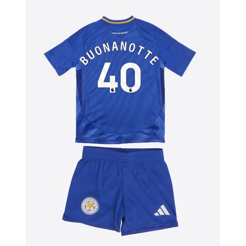 Leicester City Facundo Buonanotte #40 Hemmatröja Barn 2024-25 Kortärmad (+ Korta byxor)