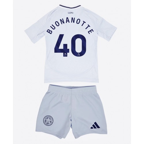 Leicester City Facundo Buonanotte #40 Tredje Tröja Barn 2024-25 Kortärmad (+ Korta byxor)