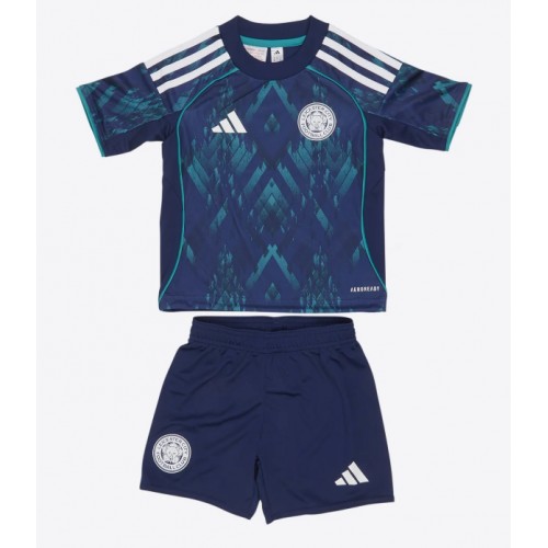 Leicester City Oliver Skipp #22 Bortatröja Barn 2025-26 Kortärmad (+ Korta byxor)