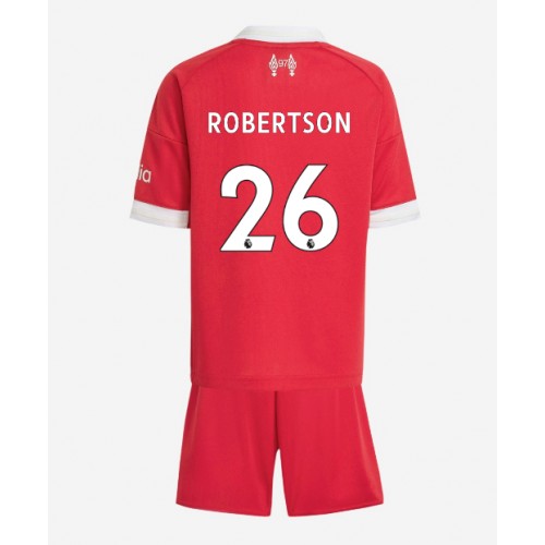 Liverpool Andrew Robertson #26 Hemmatröja Barn 2025-26 Kortärmad (+ Korta byxor)