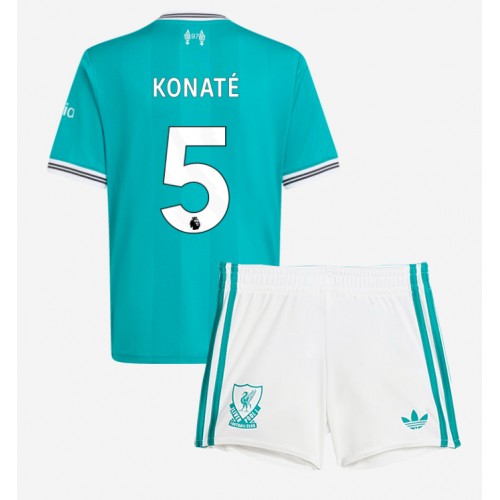 Liverpool Ibrahima Konate #5 Tredje Tröja Barn 2025-26 Kortärmad (+ Korta byxor)