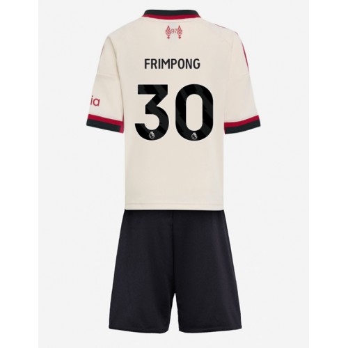 Liverpool Jeremie Frimpong #30 Bortatröja Barn 2025-26 Kortärmad (+ Korta byxor)