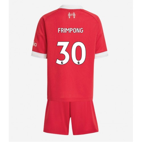 Liverpool Jeremie Frimpong #30 Hemmatröja Barn 2025-26 Kortärmad (+ Korta byxor)