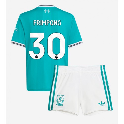 Liverpool Jeremie Frimpong #30 Tredje Tröja Barn 2025-26 Kortärmad (+ Korta byxor)