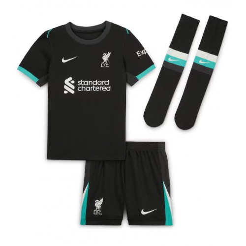 Liverpool Virgil van Dijk #4 Bortatröja Barn 2024-25 Kortärmad (+ Korta byxor)