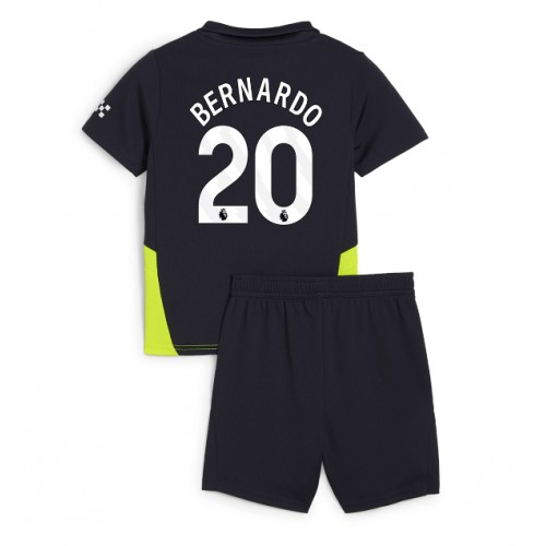 Manchester City Bernardo Silva #20 Bortatröja Barn 2024-25 Kortärmad (+ Korta byxor)