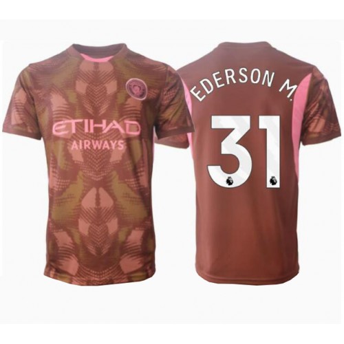 Manchester City Ederson Moraes #31 Målvakt Hemmatröja 2024-25 Kortärmad Manchester City Ederson Moraes #31 Målvakt Hemmatröja 2024-25 Kortärmad