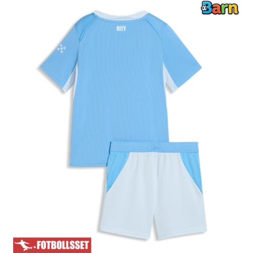 Manchester City Hemmatröja Barn 2026-27 Kortärmad (+ Korta byxor)