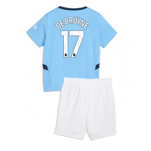 Manchester City Kevin De Bruyne #17 Hemmatröja Barn 2024-25 Kortärmad (+ Korta byxor) Manchester City Kevin De Bruyne #17 Hemmatröja Barn 2024-25 Kortärmad (+ Korta byxor)