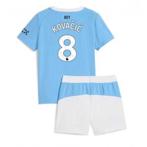 Manchester City Mateo Kovacic #8 Hemmatröja Barn 2025-26 Kortärmad (+ Korta byxor)
